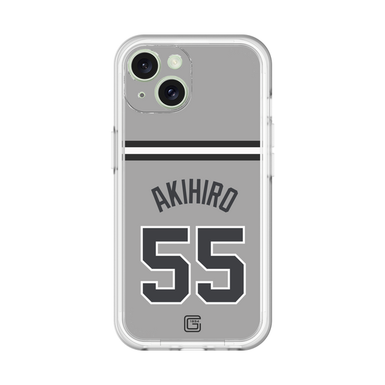 スリムプロテクションプレミアムケース［ 読売ジャイアンツ - #55 AKIHIRO - ビジター ］