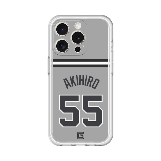 スリムプロテクションプレミアムケース［ 読売ジャイアンツ - #55 AKIHIRO - ビジター ］