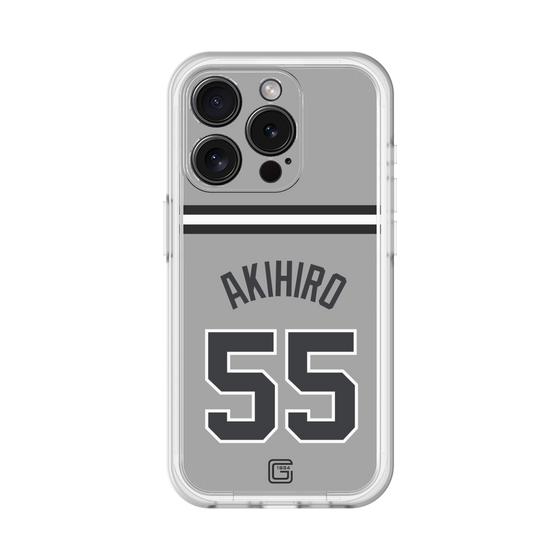 スリムプロテクションプレミアムケース［ 読売ジャイアンツ - #55 AKIHIRO - ビジター ］
