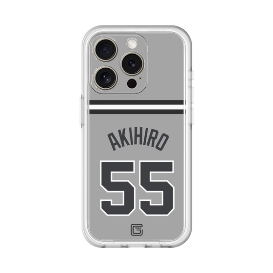 スリムプロテクションプレミアムケース［ 読売ジャイアンツ - #55 AKIHIRO - ビジター ］