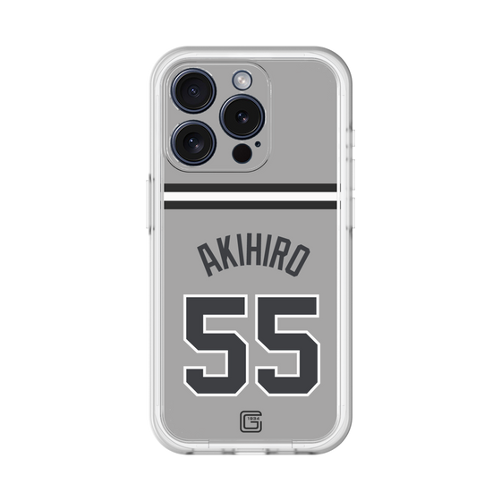 スリムプロテクションプレミアムケース［ 読売ジャイアンツ - #55 AKIHIRO - ビジター ］