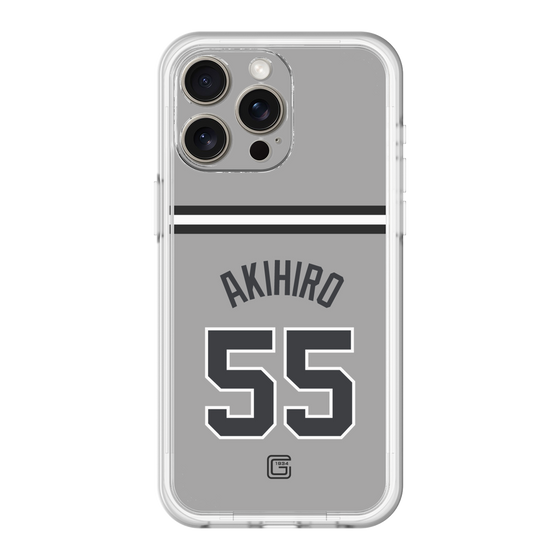 スリムプロテクションプレミアムケース［ 読売ジャイアンツ - #55 AKIHIRO - ビジター ］