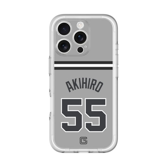 スリムプロテクションプレミアムケース［ 読売ジャイアンツ - #55 AKIHIRO - ビジター ］