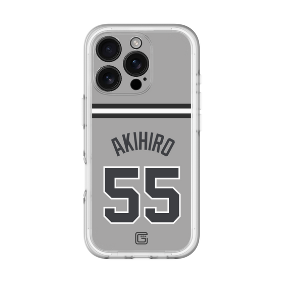 スリムプロテクションプレミアムケース［ 読売ジャイアンツ - #55 AKIHIRO - ビジター ］