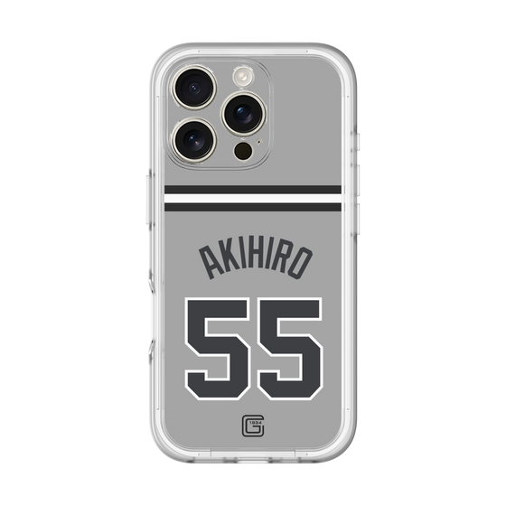 スリムプロテクションプレミアムケース［ 読売ジャイアンツ - #55 AKIHIRO - ビジター ］