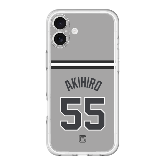 スリムプロテクションプレミアムケース［ 読売ジャイアンツ - #55 AKIHIRO - ビジター ］