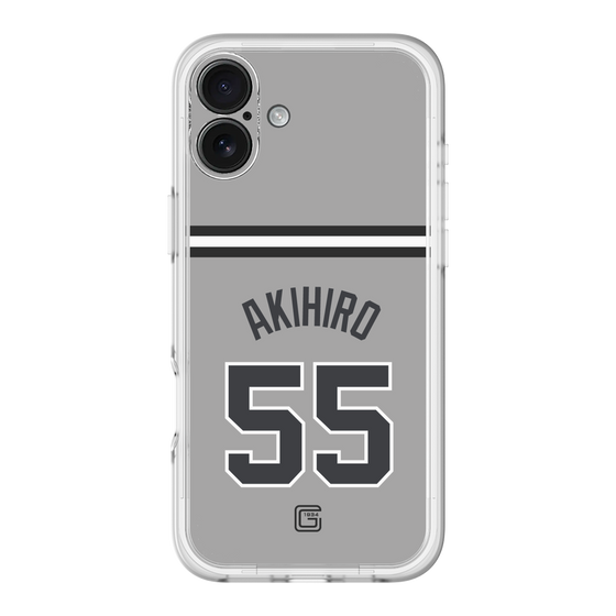 スリムプロテクションプレミアムケース［ 読売ジャイアンツ - #55 AKIHIRO - ビジター ］
