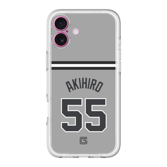 スリムプロテクションプレミアムケース［ 読売ジャイアンツ - #55 AKIHIRO - ビジター ］