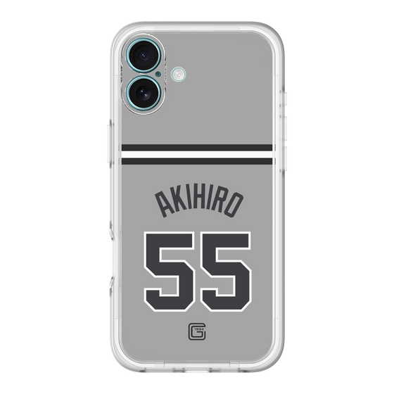 スリムプロテクションプレミアムケース［ 読売ジャイアンツ - #55 AKIHIRO - ビジター ］