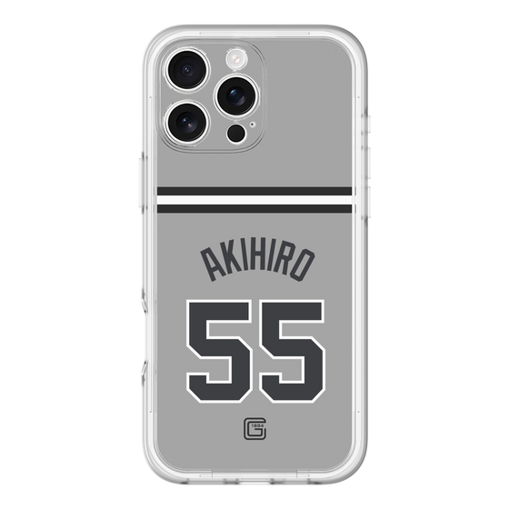 スリムプロテクションプレミアムケース［ 読売ジャイアンツ - #55 AKIHIRO - ビジター ］