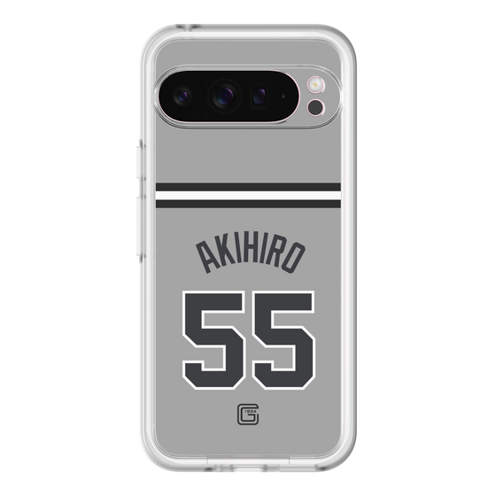 スリムプロテクションプレミアムケース［ 読売ジャイアンツ - #55 AKIHIRO - ビジター ］