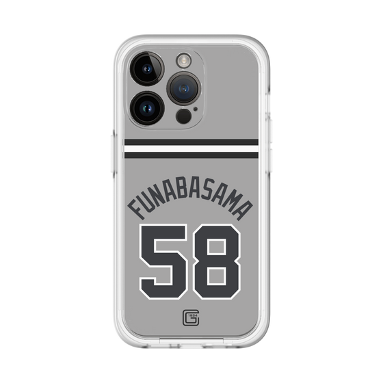 スリムプロテクションプレミアムケース［ 読売ジャイアンツ - #58 FUNABASAMA - ビジター ］