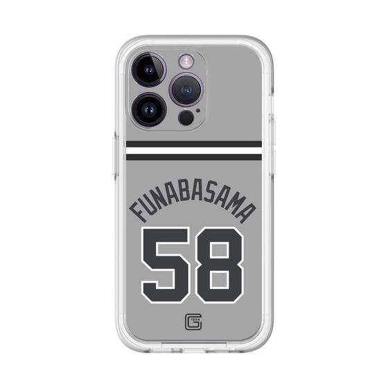 スリムプロテクションプレミアムケース［ 読売ジャイアンツ - #58 FUNABASAMA - ビジター ］