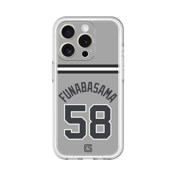 スリムプロテクションプレミアムケース［ 読売ジャイアンツ - #58 FUNABASAMA - ビジター ］