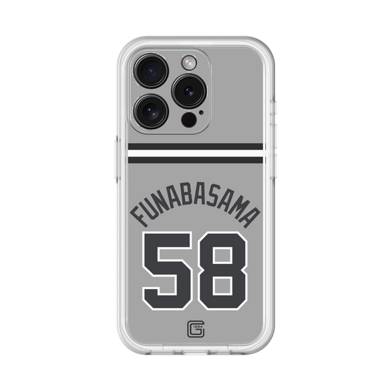 スリムプロテクションプレミアムケース［ 読売ジャイアンツ - #58 FUNABASAMA - ビジター ］