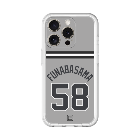 スリムプロテクションプレミアムケース［ 読売ジャイアンツ - #58 FUNABASAMA - ビジター ］