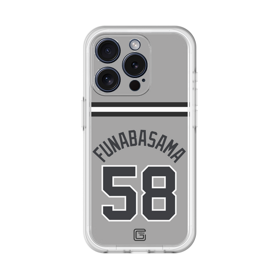 スリムプロテクションプレミアムケース［ 読売ジャイアンツ - #58 FUNABASAMA - ビジター ］