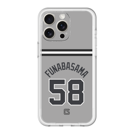 スリムプロテクションプレミアムケース［ 読売ジャイアンツ - #58 FUNABASAMA - ビジター ］