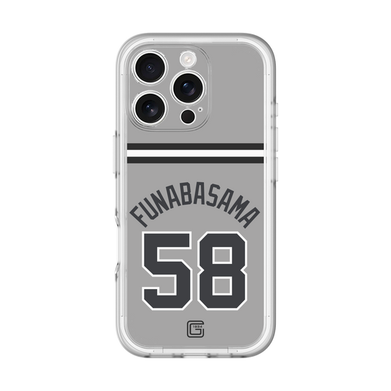 スリムプロテクションプレミアムケース［ 読売ジャイアンツ - #58 FUNABASAMA - ビジター ］