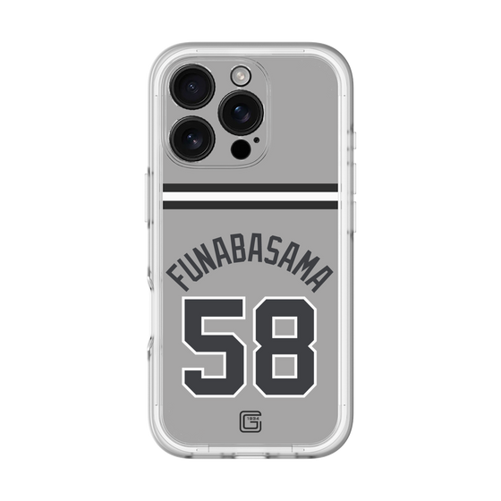 スリムプロテクションプレミアムケース［ 読売ジャイアンツ - #58 FUNABASAMA - ビジター ］
