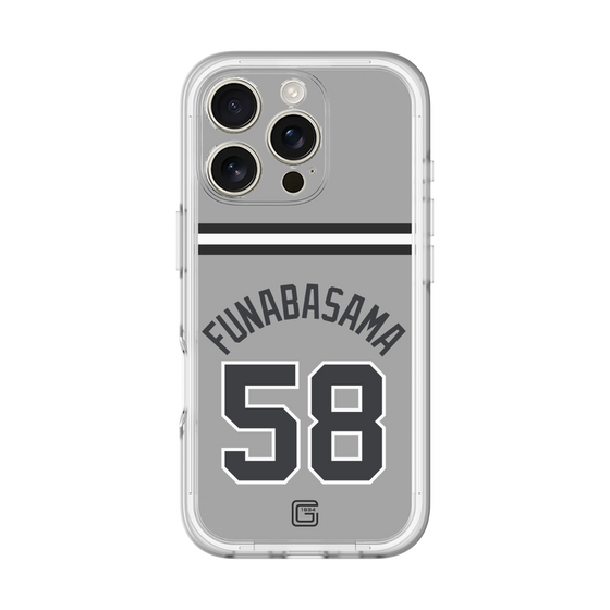 スリムプロテクションプレミアムケース［ 読売ジャイアンツ - #58 FUNABASAMA - ビジター ］