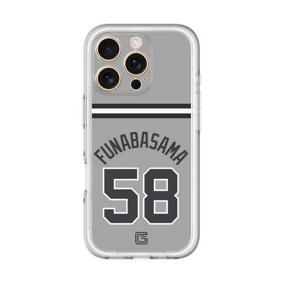 スリムプロテクションプレミアムケース［ 読売ジャイアンツ - #58 FUNABASAMA - ビジター ］