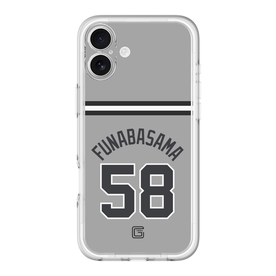 スリムプロテクションプレミアムケース［ 読売ジャイアンツ - #58 FUNABASAMA - ビジター ］