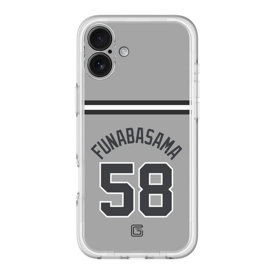 スリムプロテクションプレミアムケース［ 読売ジャイアンツ - #58 FUNABASAMA - ビジター ］