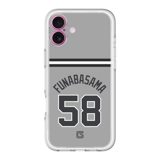スリムプロテクションプレミアムケース［ 読売ジャイアンツ - #58 FUNABASAMA - ビジター ］