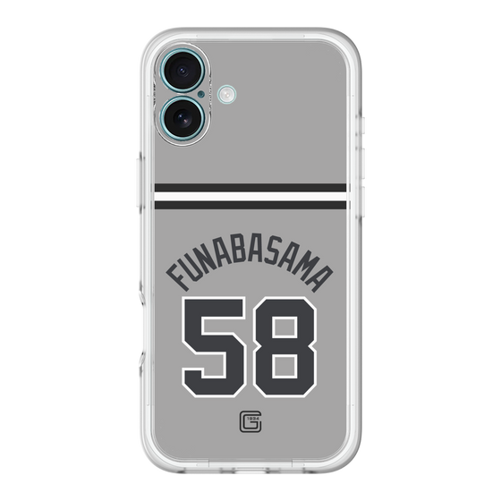 スリムプロテクションプレミアムケース［ 読売ジャイアンツ - #58 FUNABASAMA - ビジター ］