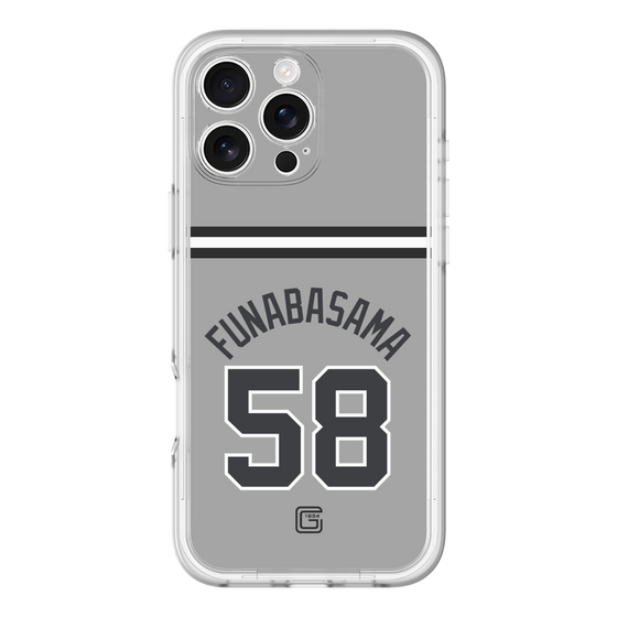 スリムプロテクションプレミアムケース［ 読売ジャイアンツ - #58 FUNABASAMA - ビジター ］