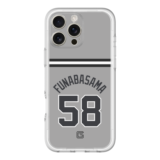 スリムプロテクションプレミアムケース［ 読売ジャイアンツ - #58 FUNABASAMA - ビジター ］