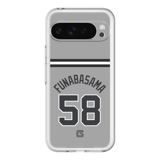 スリムプロテクションプレミアムケース［ 読売ジャイアンツ - #58 FUNABASAMA - ビジター ］
