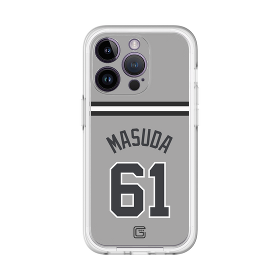 スリムプロテクションプレミアムケース［ 読売ジャイアンツ - #61 MASUDA - ビジター ］