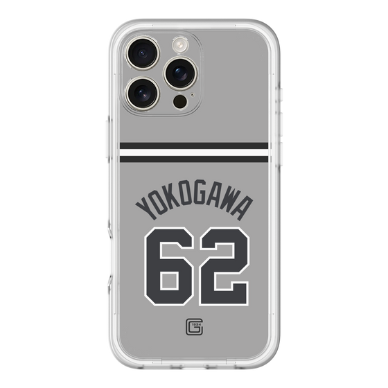 スリムプロテクションプレミアムケース［ 読売ジャイアンツ - #62 YOKOGAWA - ビジター ］