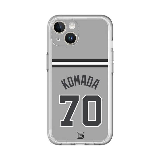 スリムプロテクションプレミアムケース［ 読売ジャイアンツ - #70 KOMADA - ビジター ］