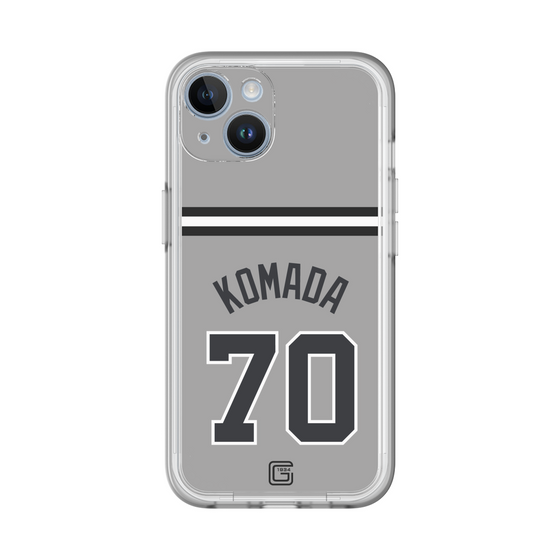 スリムプロテクションプレミアムケース［ 読売ジャイアンツ - #70 KOMADA - ビジター ］