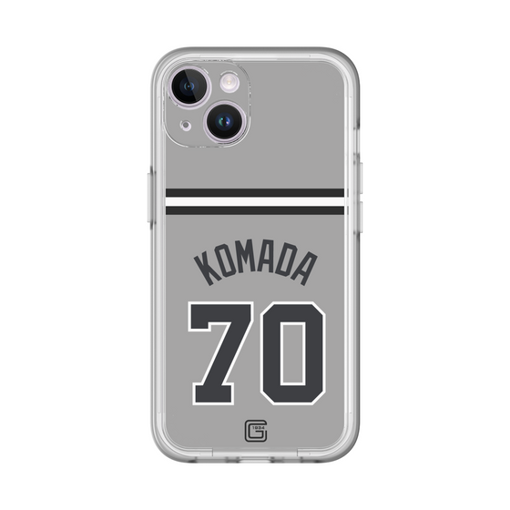 スリムプロテクションプレミアムケース［ 読売ジャイアンツ - #70 KOMADA - ビジター ］