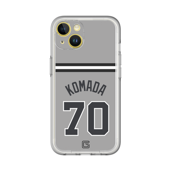スリムプロテクションプレミアムケース［ 読売ジャイアンツ - #70 KOMADA - ビジター ］