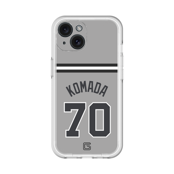 スリムプロテクションプレミアムケース［ 読売ジャイアンツ - #70 KOMADA - ビジター ］