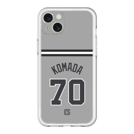 スリムプロテクションプレミアムケース［ 読売ジャイアンツ - #70 KOMADA - ビジター ］