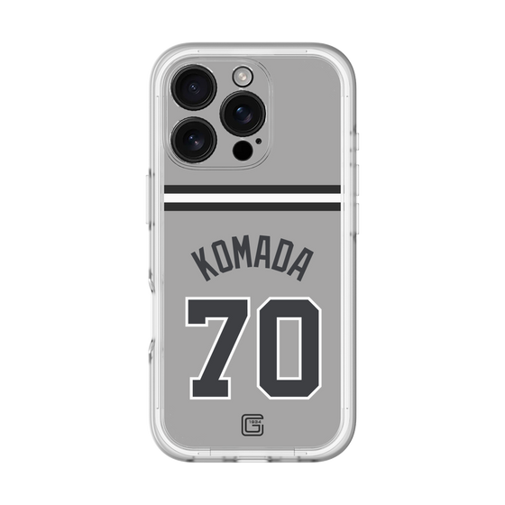 スリムプロテクションプレミアムケース［ 読売ジャイアンツ - #70 KOMADA - ビジター ］