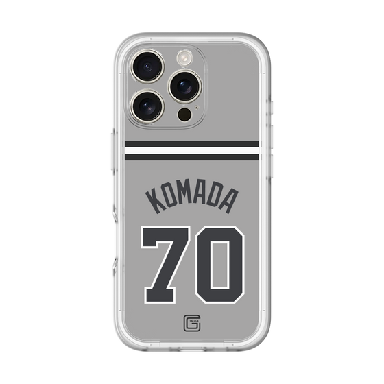 スリムプロテクションプレミアムケース［ 読売ジャイアンツ - #70 KOMADA - ビジター ］