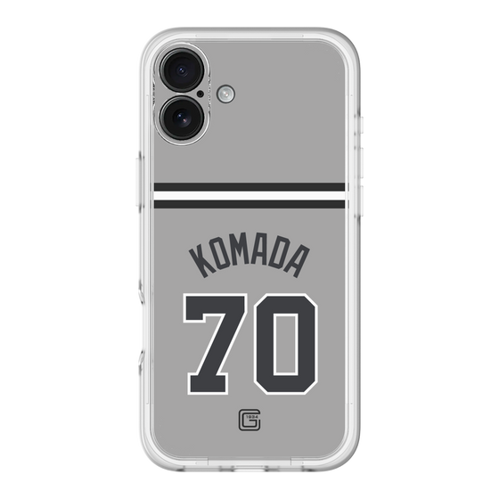 スリムプロテクションプレミアムケース［ 読売ジャイアンツ - #70 KOMADA - ビジター ］