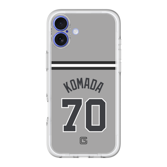 スリムプロテクションプレミアムケース［ 読売ジャイアンツ - #70 KOMADA - ビジター ］