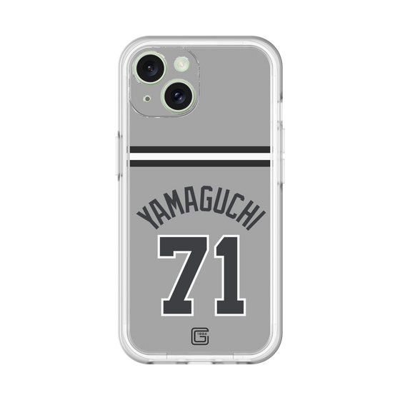 スリムプロテクションプレミアムケース［ 読売ジャイアンツ - #71 YAMAGUCHI - ビジター ］