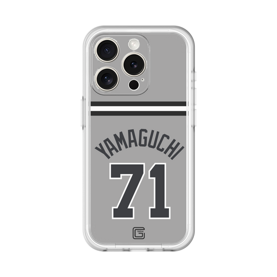 スリムプロテクションプレミアムケース［ 読売ジャイアンツ - #71 YAMAGUCHI - ビジター ］