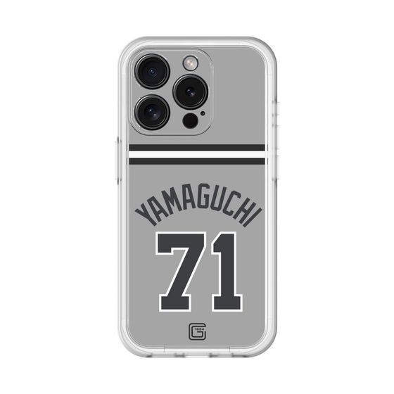 スリムプロテクションプレミアムケース［ 読売ジャイアンツ - #71 YAMAGUCHI - ビジター ］