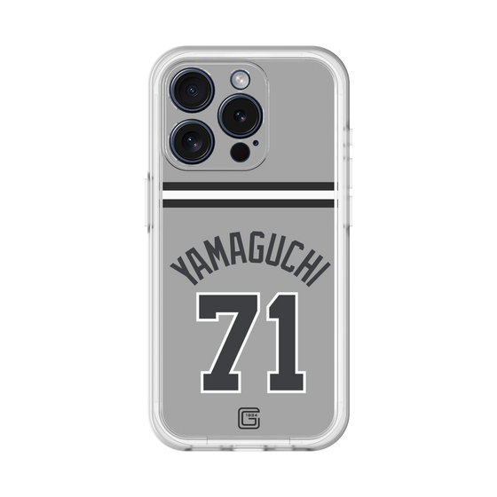 スリムプロテクションプレミアムケース［ 読売ジャイアンツ - #71 YAMAGUCHI - ビジター ］