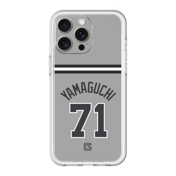 スリムプロテクションプレミアムケース［ 読売ジャイアンツ - #71 YAMAGUCHI - ビジター ］